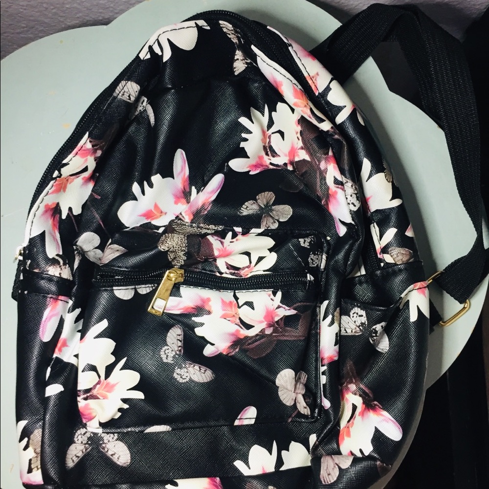Floral mini backpack